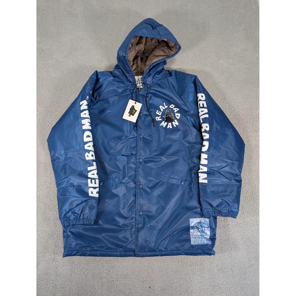Real Bad Man Other - Real Bad Man Jacket Mens Large‎ Spiritual Bass Stadium Water Resistant Graphic